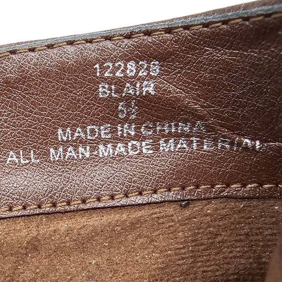 Michael by Michael Shannon Ankle Boots Womens Size 5.5 Brown Heeled Faux Leather - Picture 11 of 13